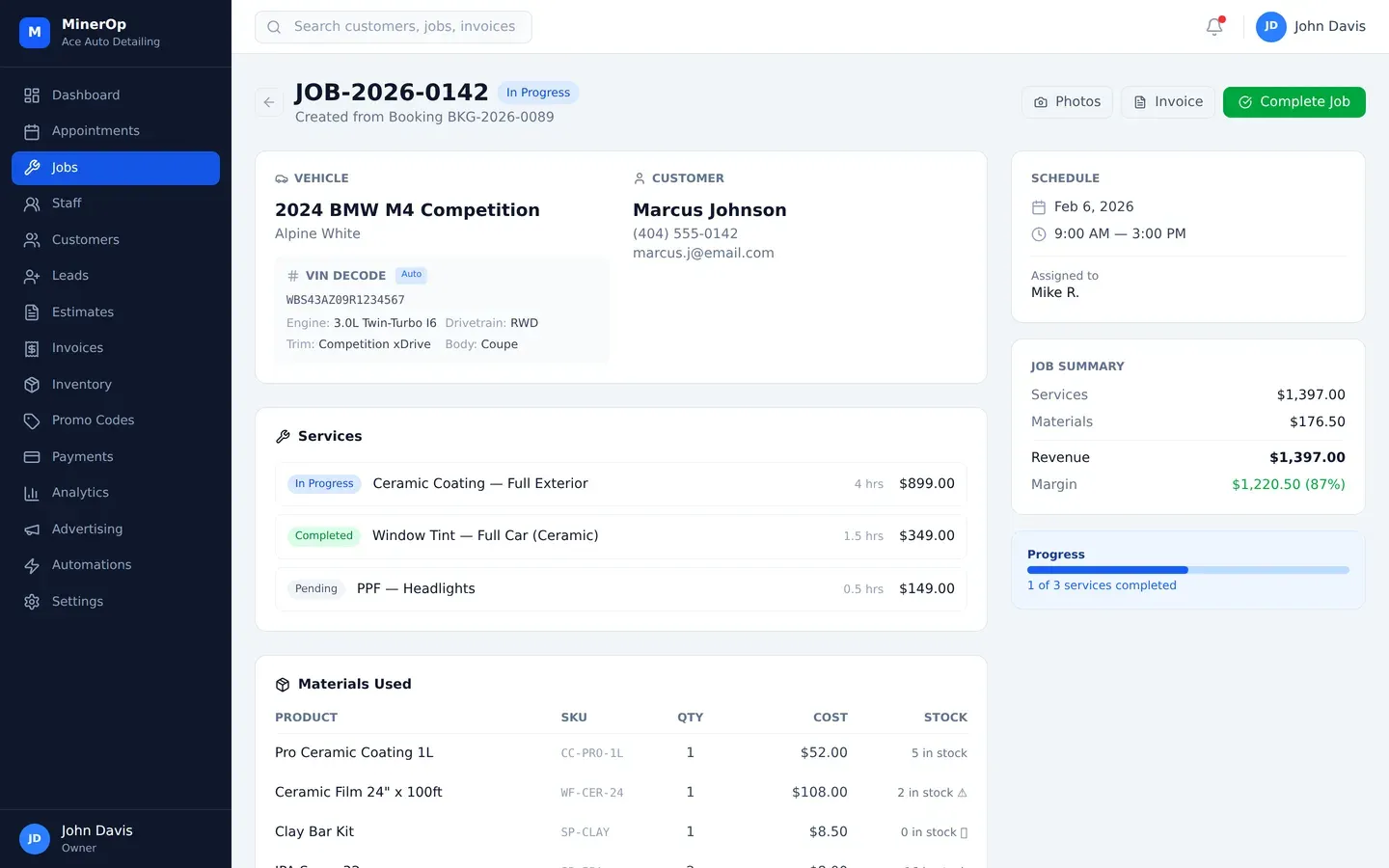 Create Jobs from Bookings