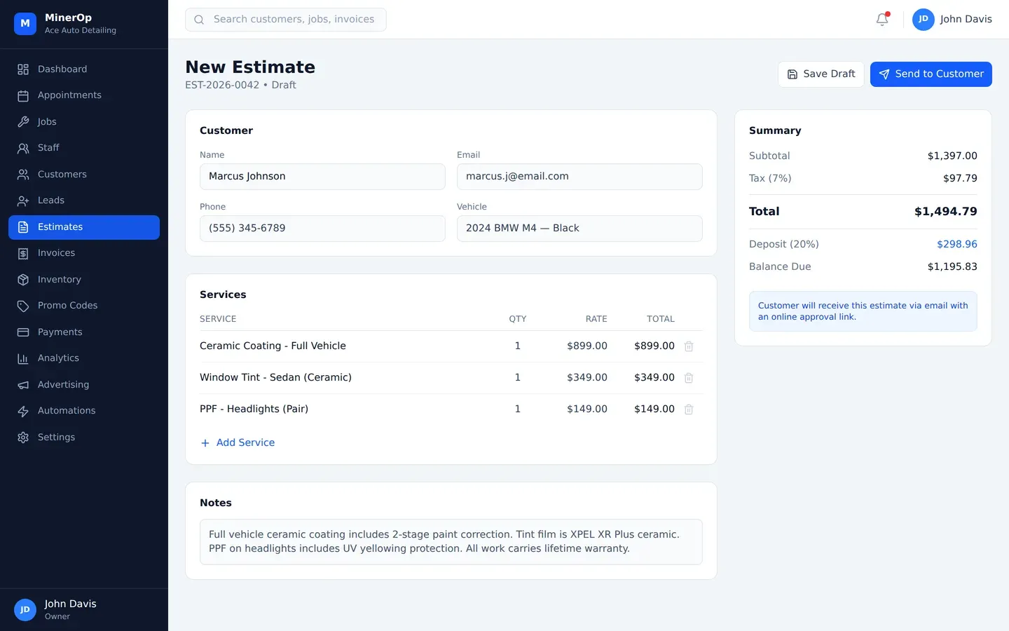 Build Estimates Fast