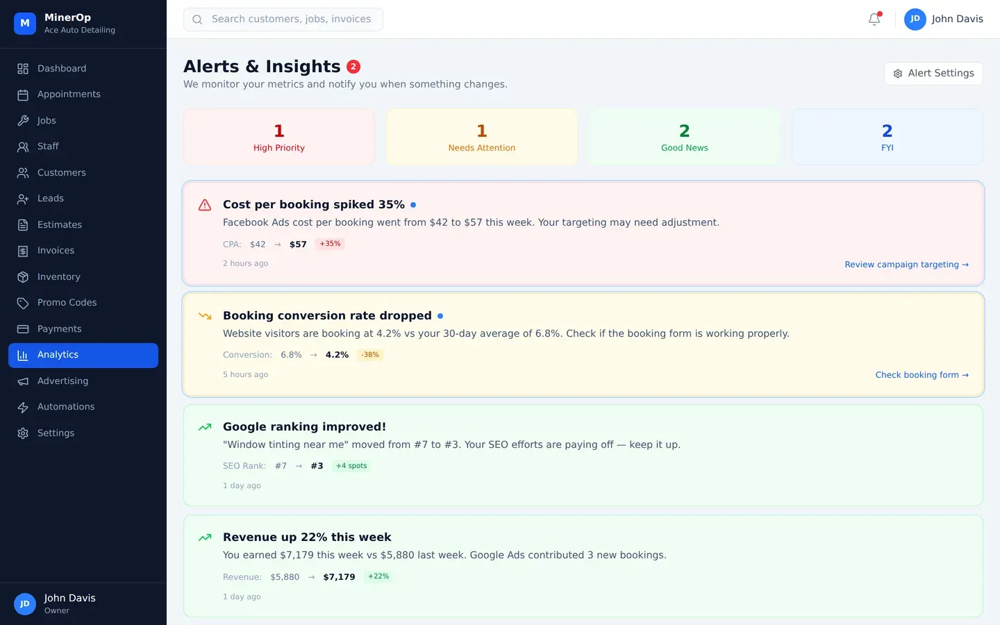 Get Alerted to Changes